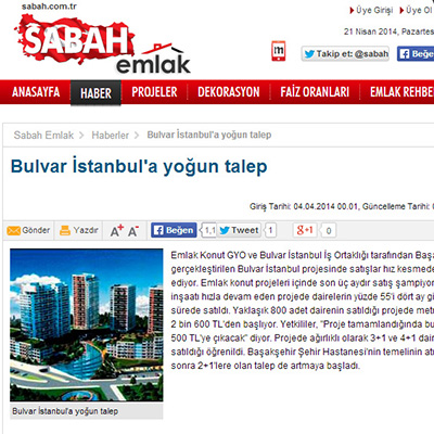 Bulvar İstanbul`a yoğun talep.